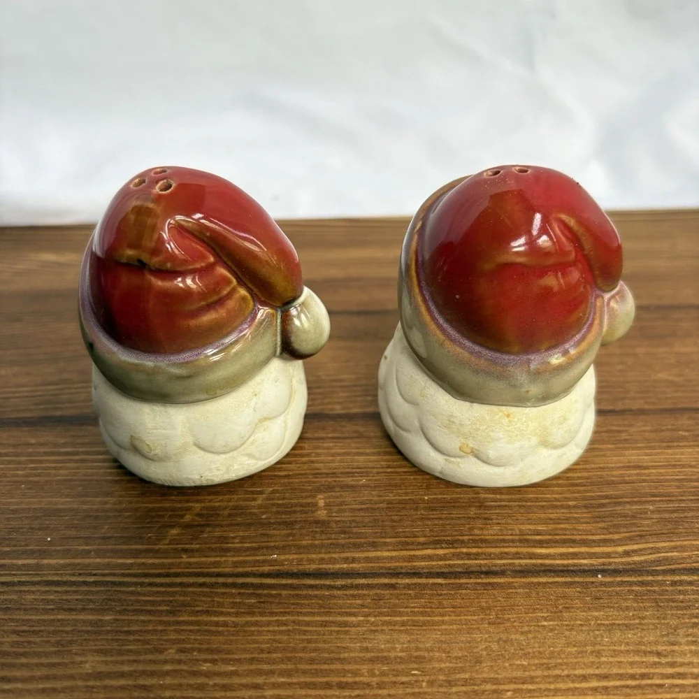 Kirkland's Potter's Garden Santa Salt & Pepper Shakers Set w/ Box‎ Christmas
